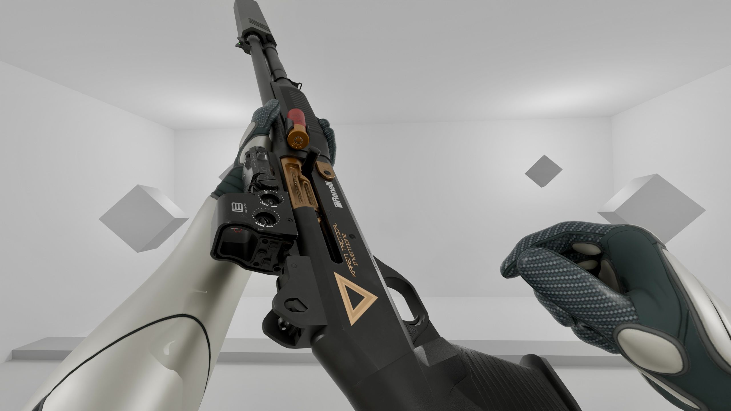 【Blender】疾速追杀Benelli M4 半自动霰弹枪 检视动画 【Blender】疾速追杀Benelli M4 半自动霰弹枪 检视动画