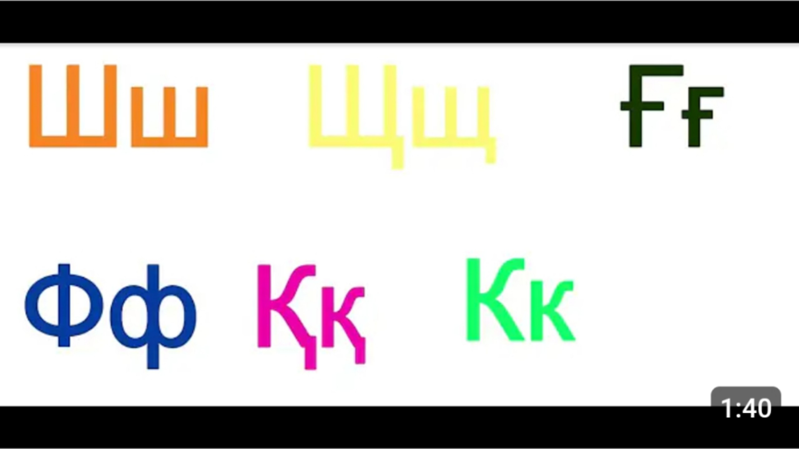 西里尔柯尔克孜语字母歌