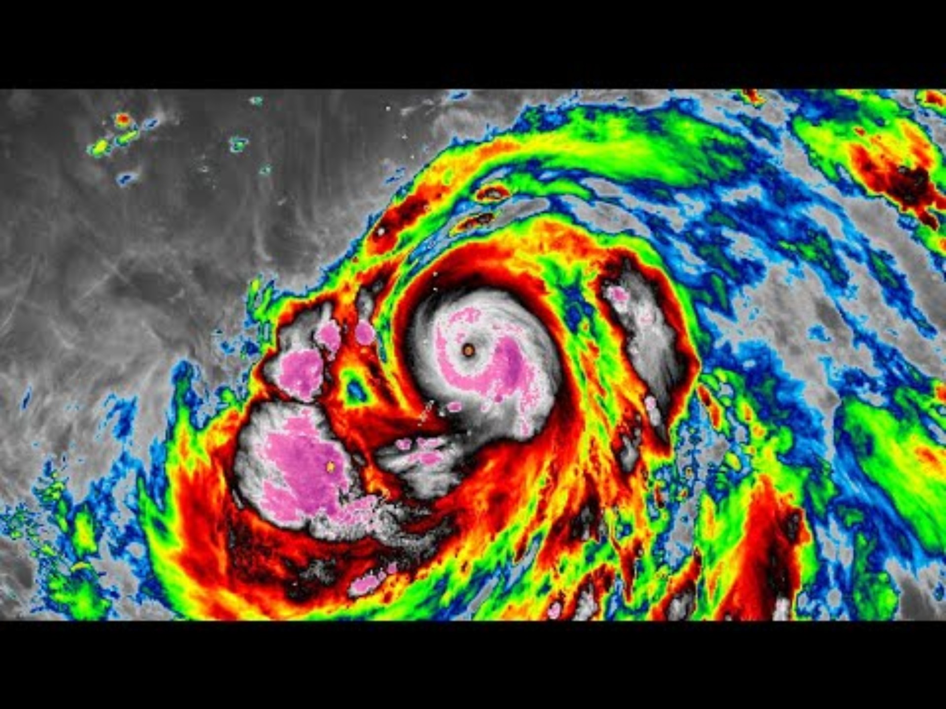 [热带气旋云图视频]超强台风海贝思红外云图（2019）