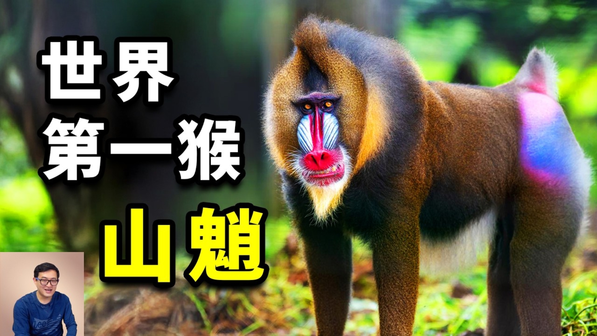 非洲最奇特的生物，妖艳到颠复认知，世界上最大的猴子——山魈，跟