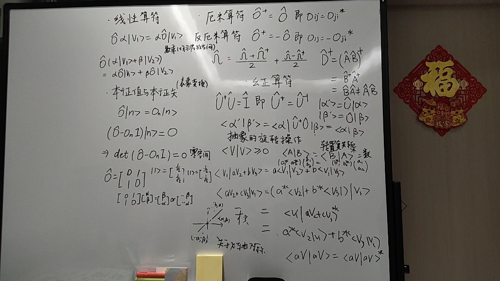 量子力学（线性代数基础）