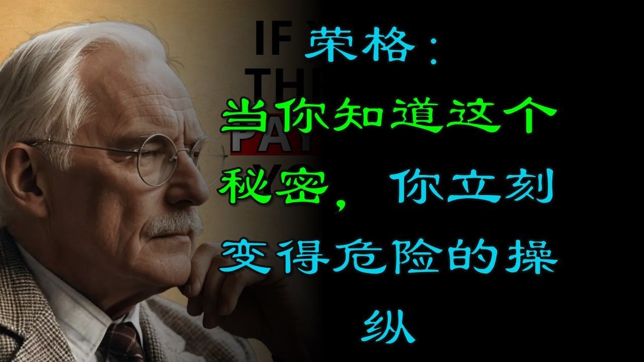 当你知道这个秘密，你立刻变得危险的操纵 荣格