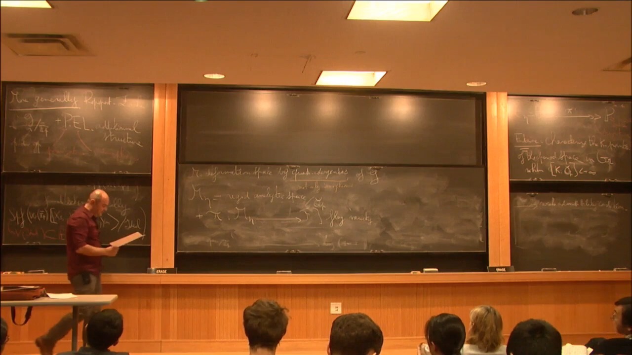 Locally symmetric spaces- pp-adic aspects - Laurent Farg