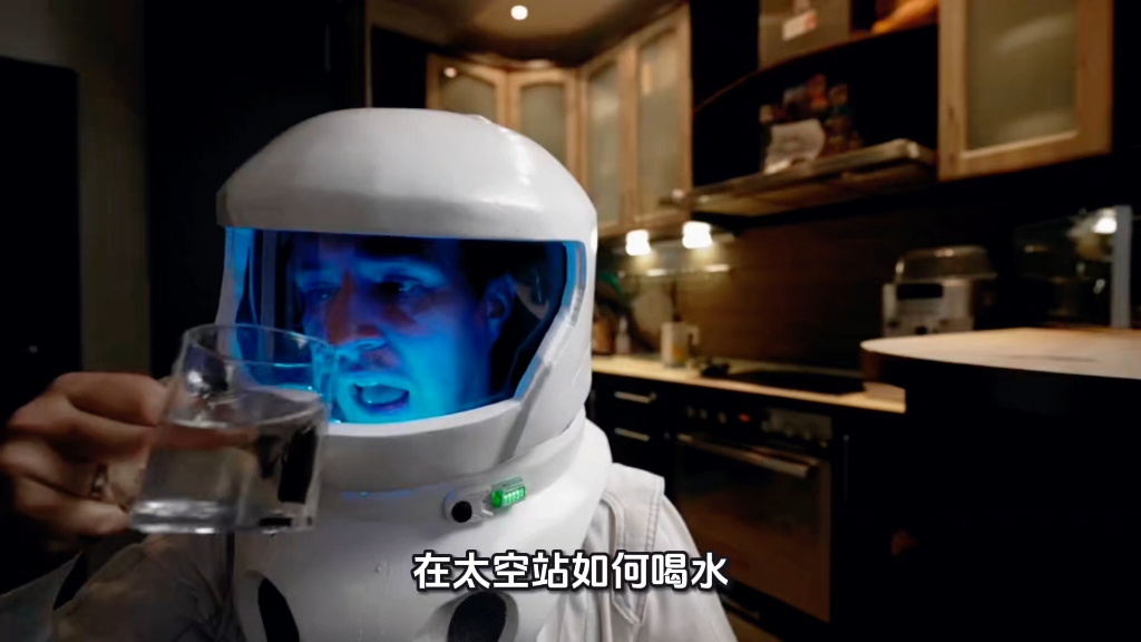 在太空站如何喝水？