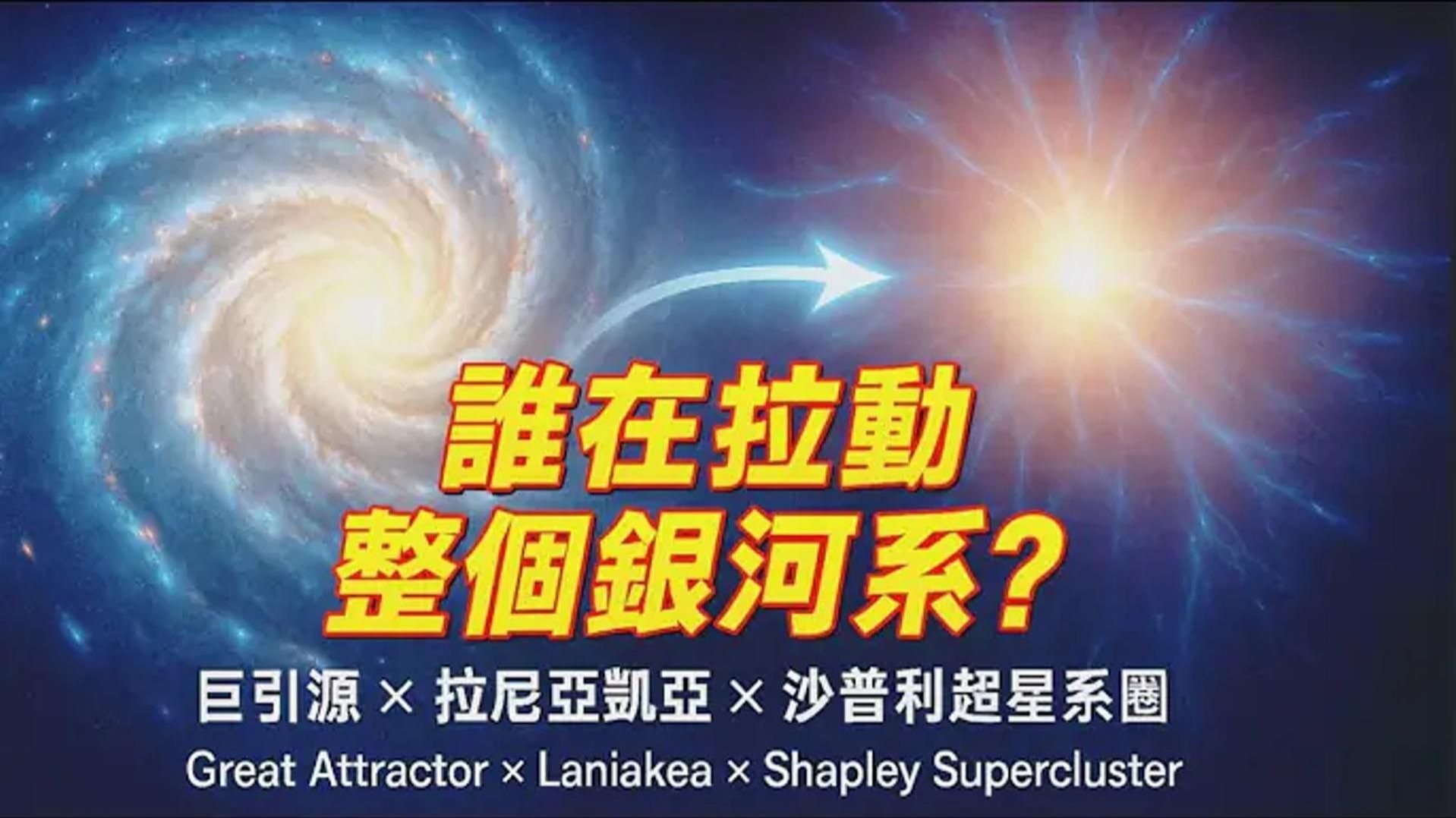 银河系正在被拉走？！揭开「巨引源」的宇宙真相｜科学终于拼出这张