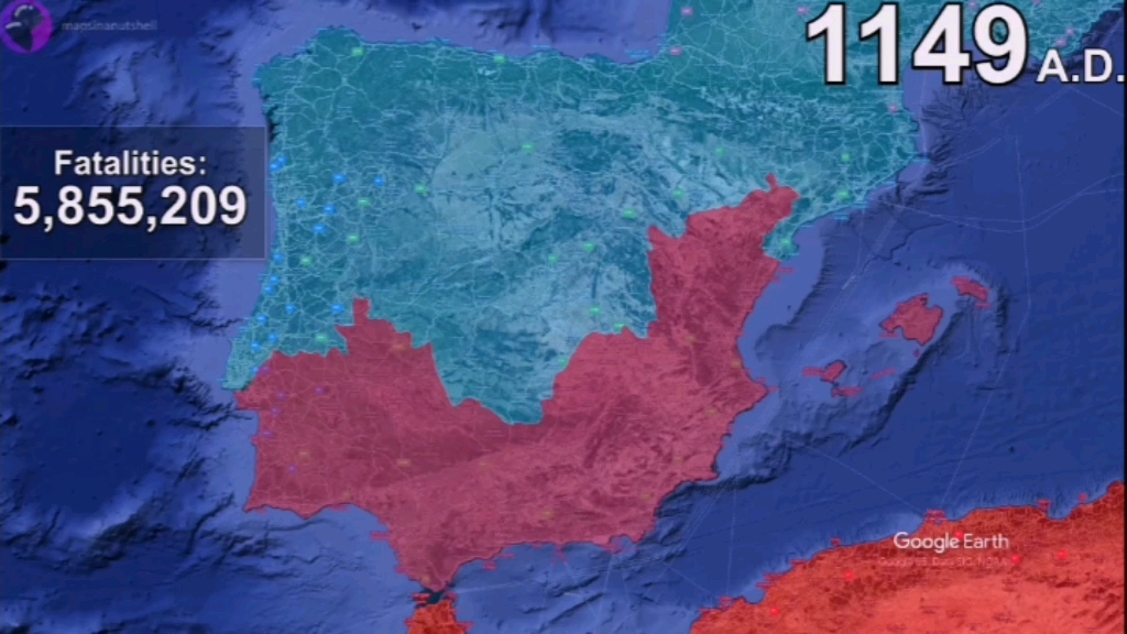 收复失地运动（700～1492）战线变化