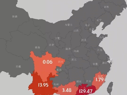 我国各省菠萝产量