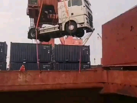 为什么运这么多汽车去非洲 #海员 #船员