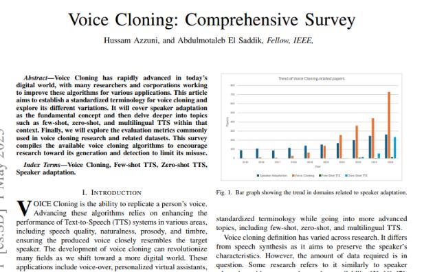 Voice Cloning: Comprehensive Survey