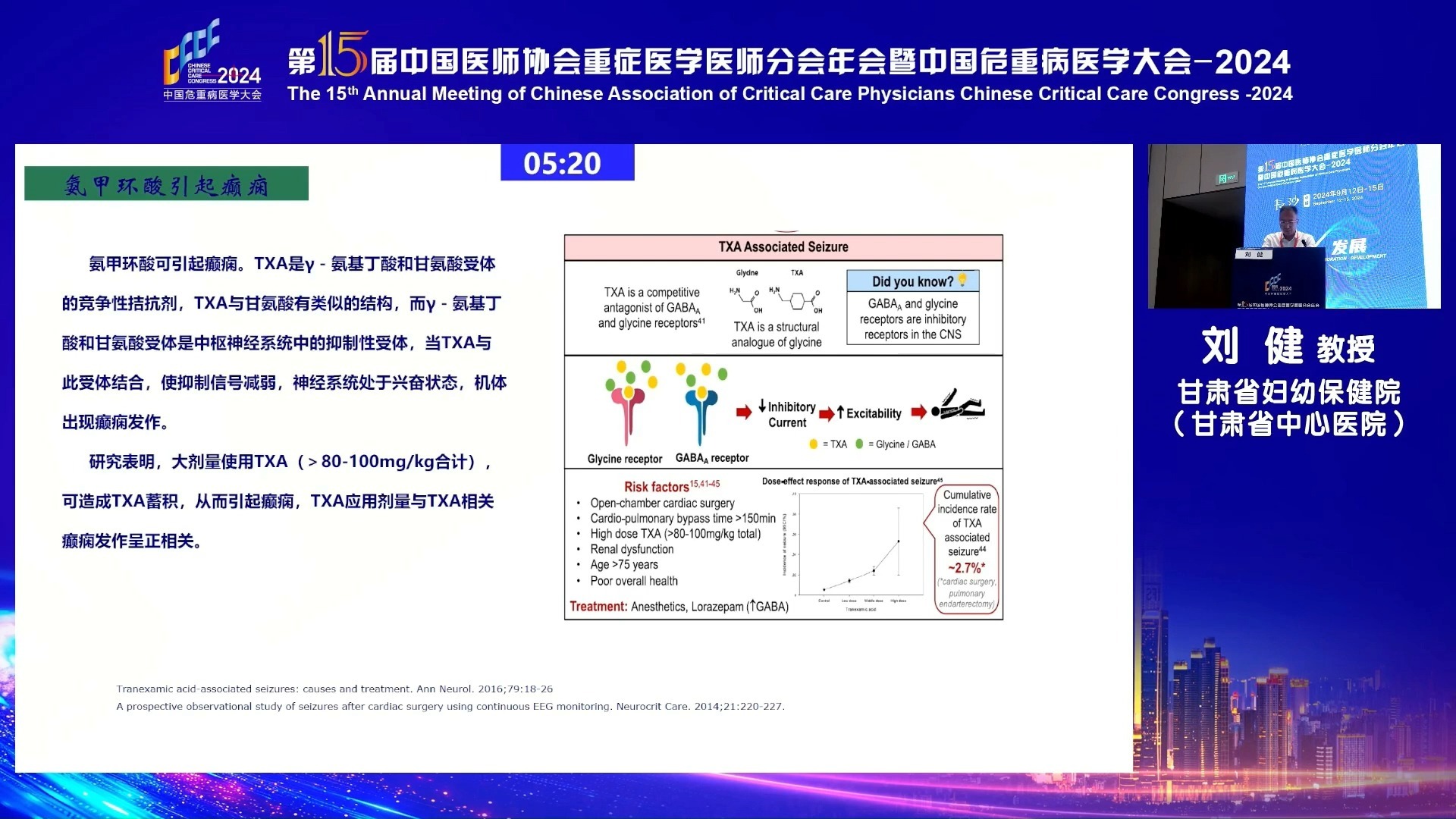 严重创伤时的氨甲环酸治疗 刘健