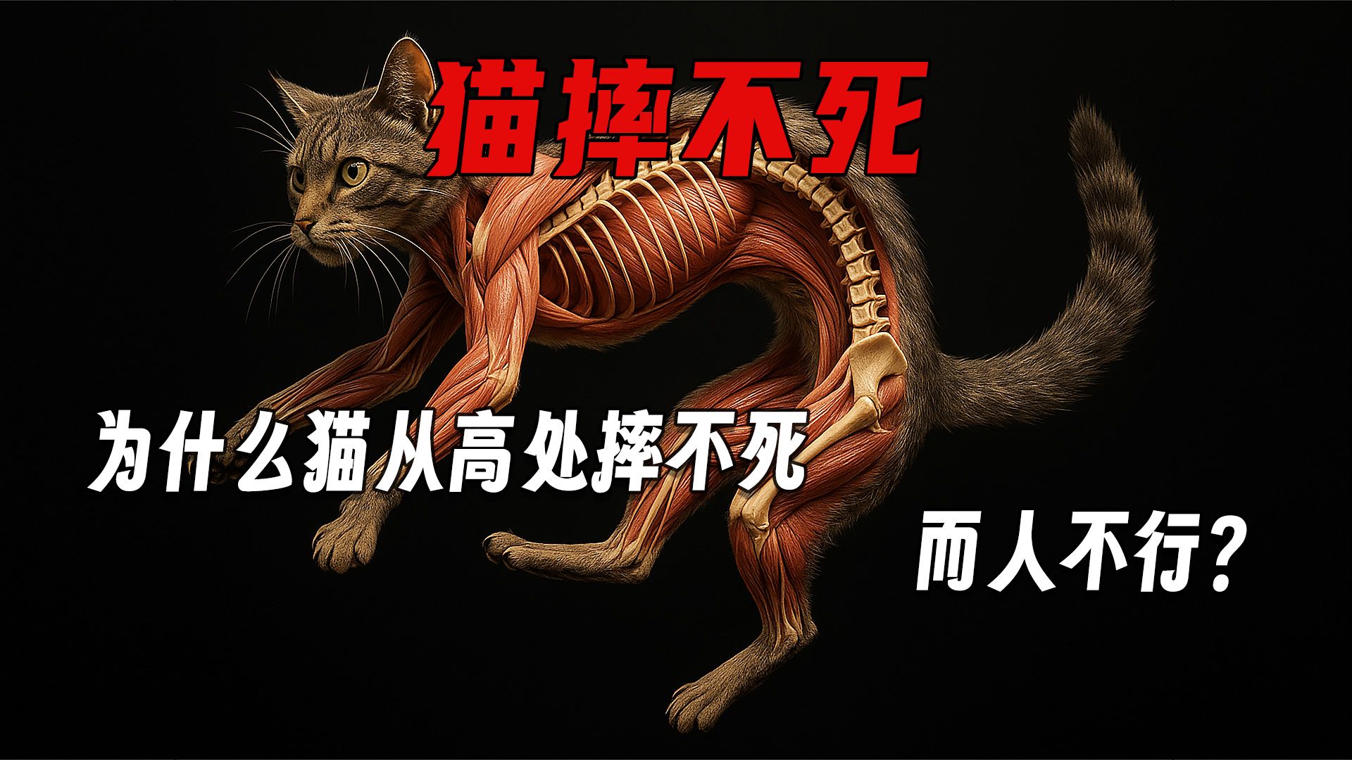 猫为什么能从高楼摔下不死？人类永远做不到的生理BUG！