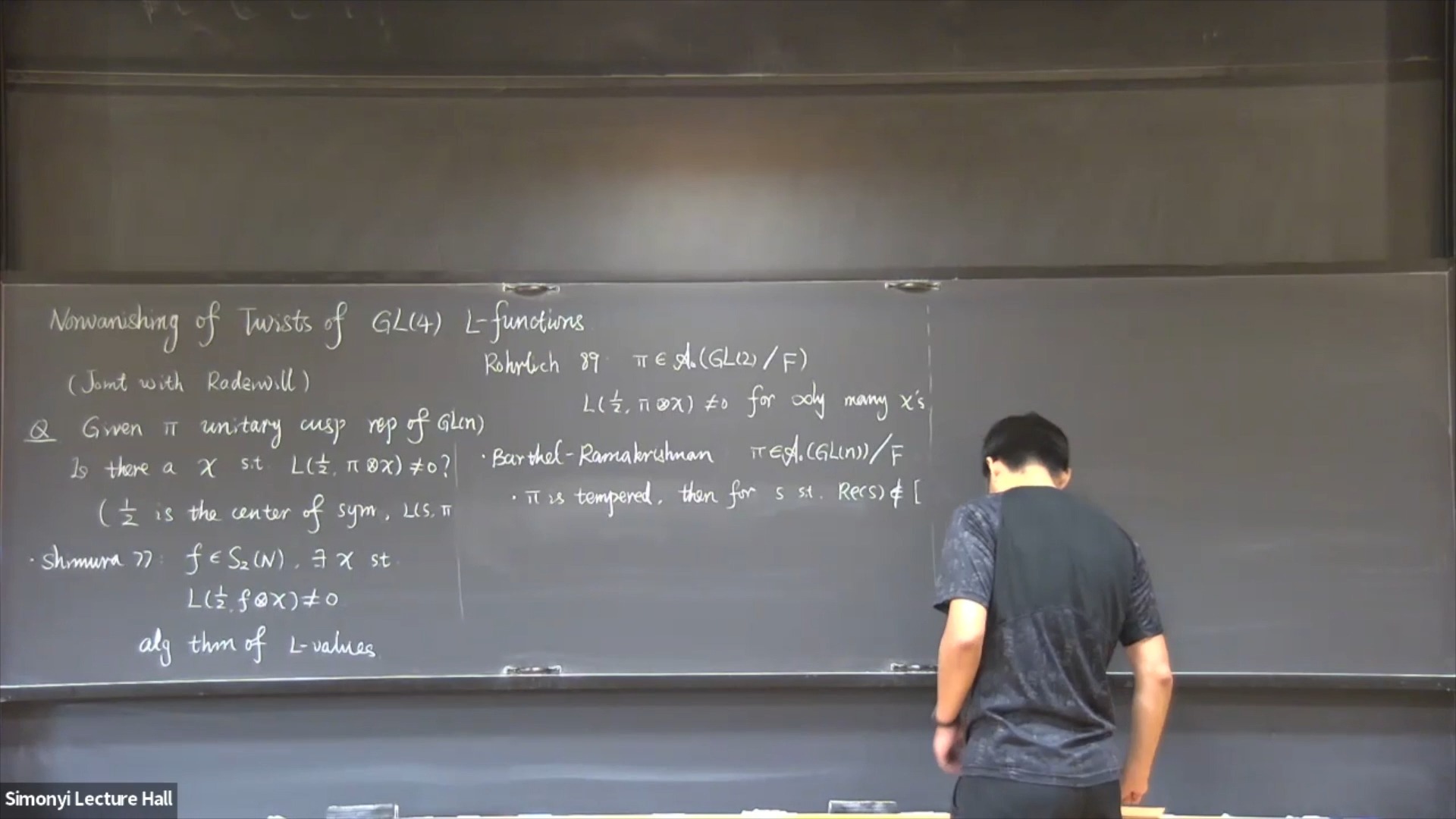 Non-vanishing of twists of GL(4) L-functions - Liyang Ya