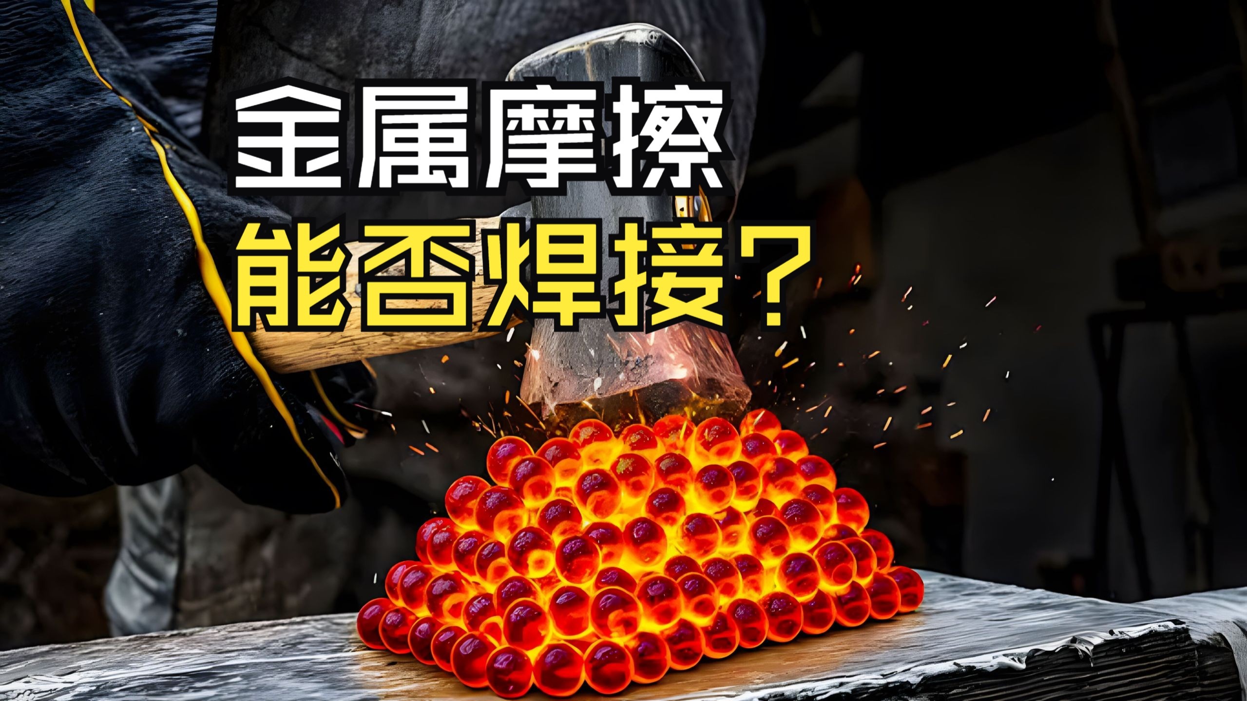 经过高速摩擦，两根铁条能否焊接在一起？