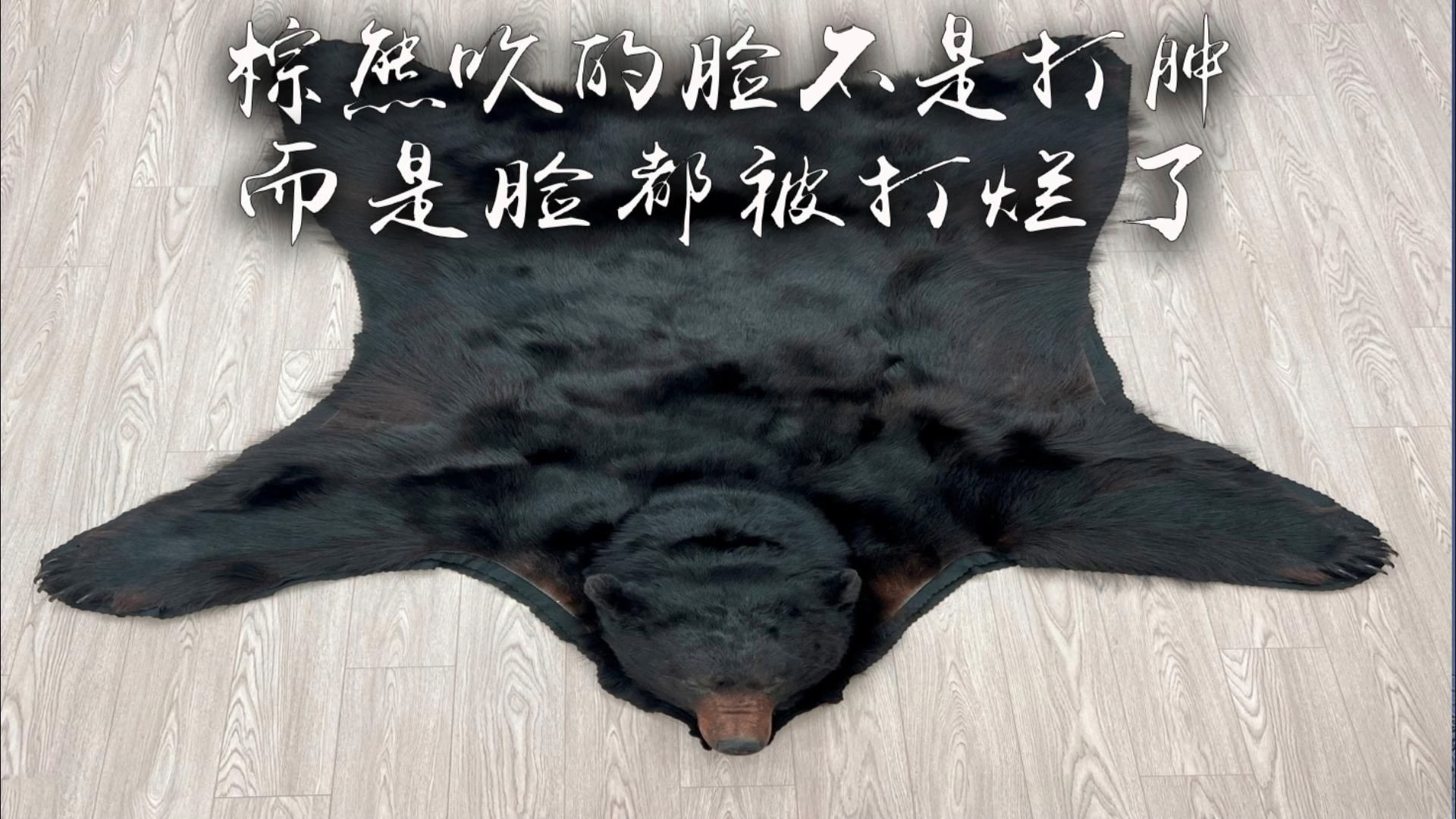 棕熊的脸都被打烂了