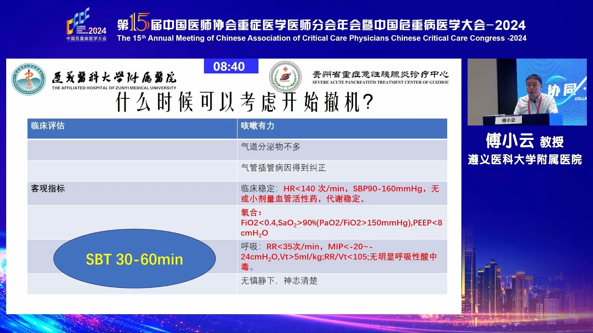 脱离机械通气的筛查：积极抑或保守  傅小云