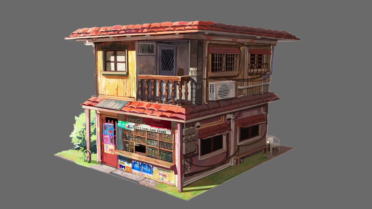 【Maya场景建模】卡通动画小楼房场景搭建，零基础布线讲解，maya