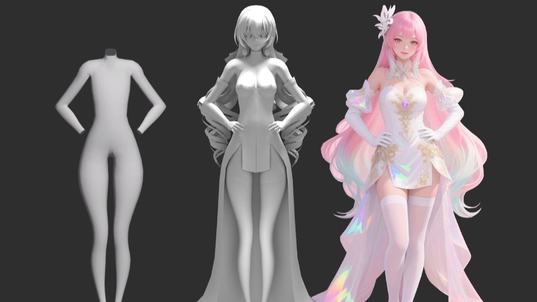 如何用3dmax制作二次元角色模型呢？两小时教会你3D建模角色制