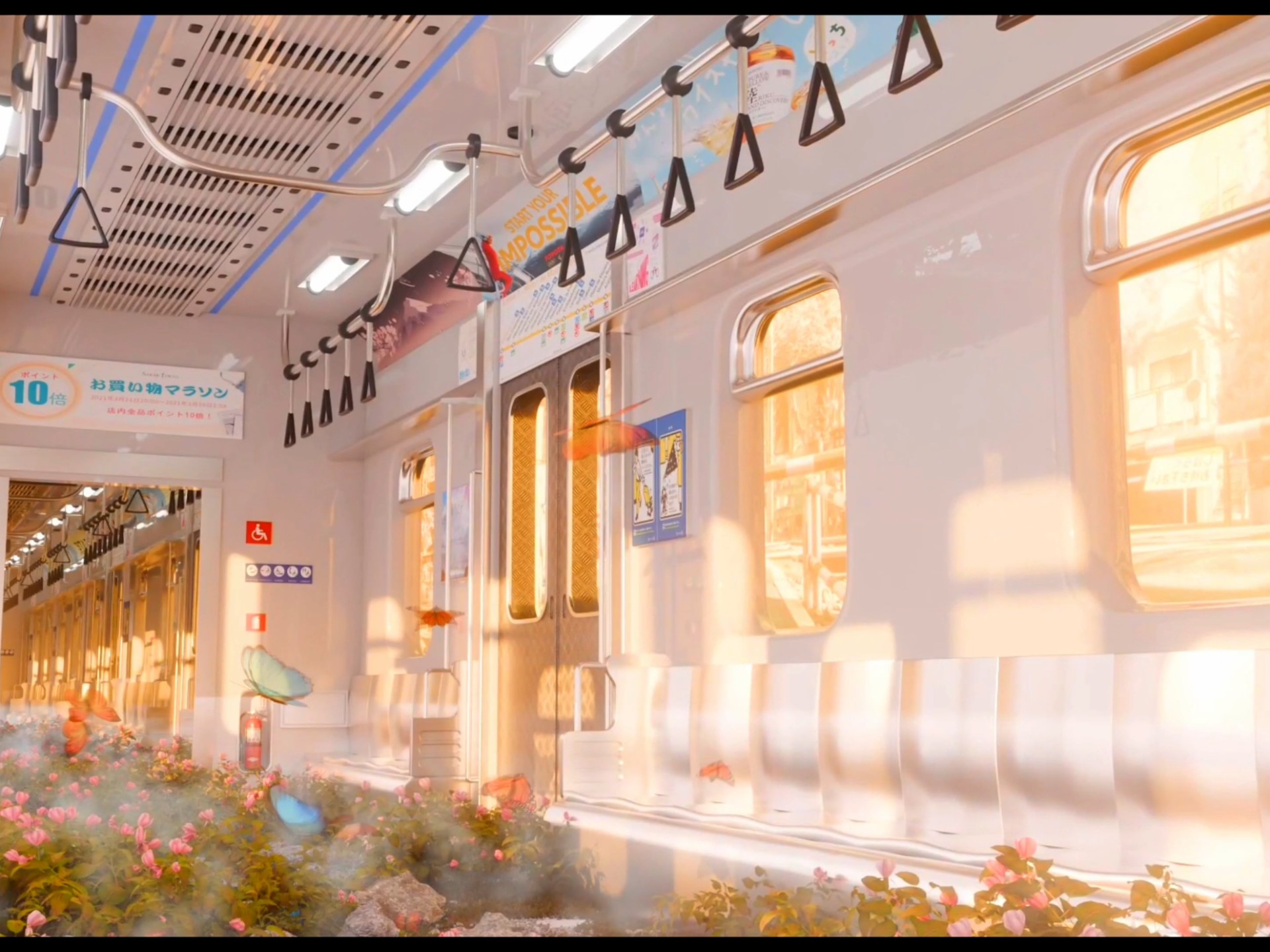 自学blender建模#地铁花海