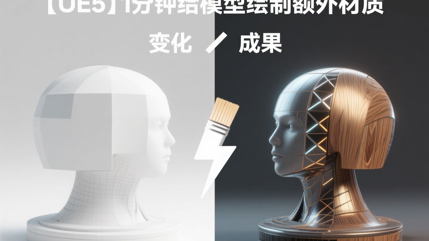 【UE5】1分钟给模型绘制额外的材质
