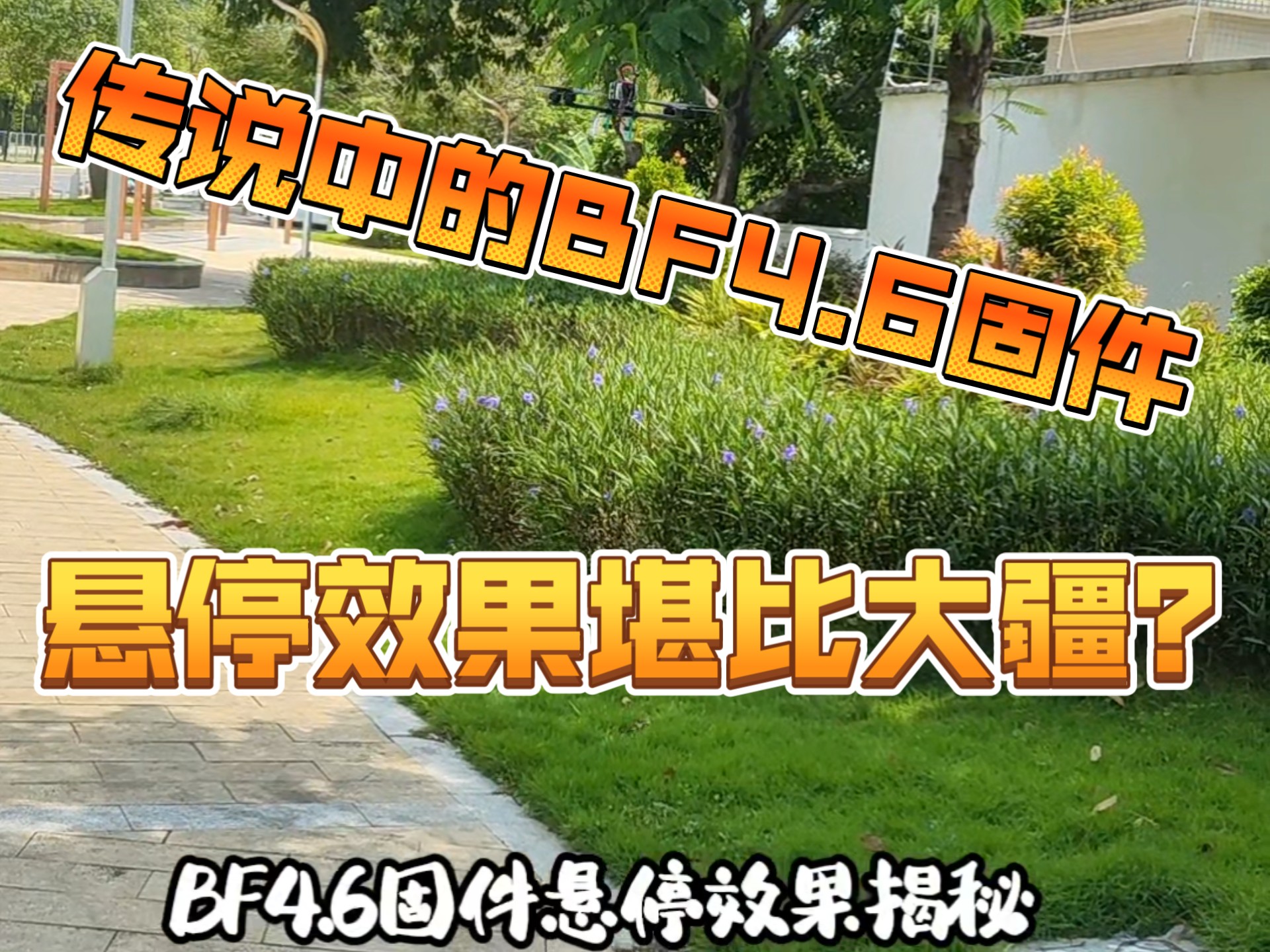 传说中的BF4.6固件，悬停效果堪比大疆？