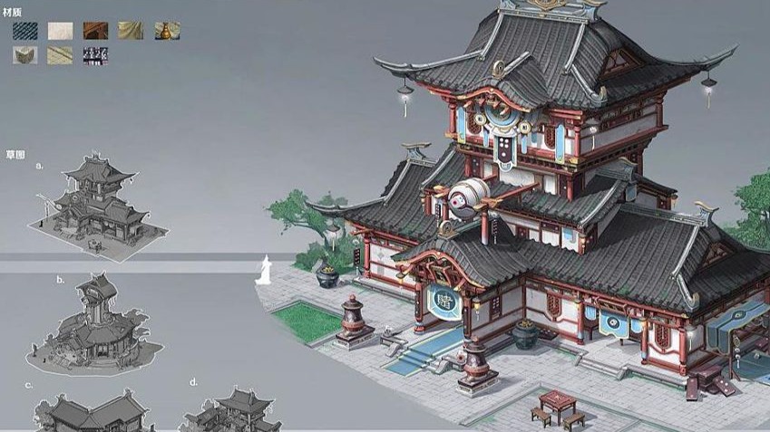 【3Dmax场景建模】适合新手学习的古风场景-赌坊建模教程，零基