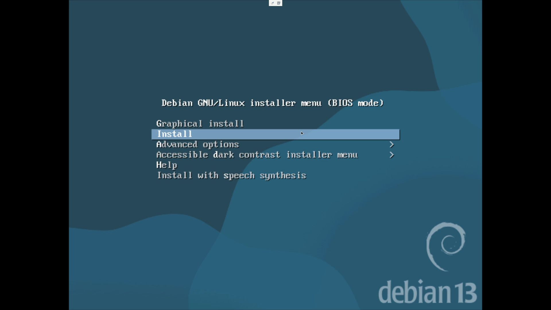 debian13安装初体验