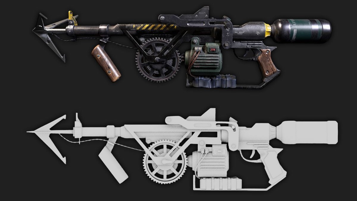 【Maya建模】适合新手学习“灵爪飞掣器”的建模教程，零基础布