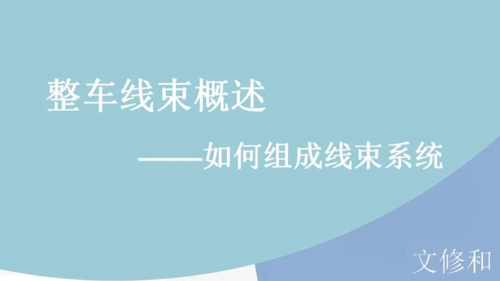 整车线束明细表（上）