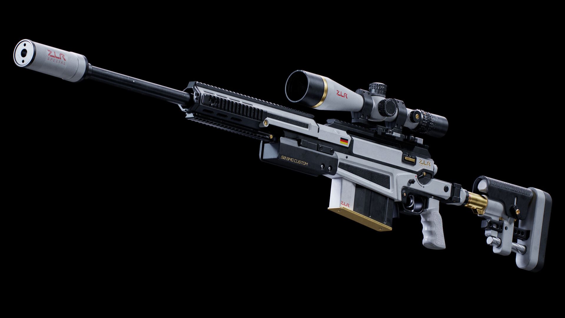 【3DMAX建模】次世代游戏“狙击枪”全流程制作，适合0基础学的