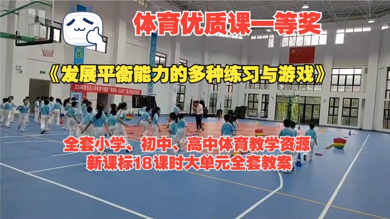 2024年贵州省中小学体育与健康教学竞赛《发展平衡能力的多种