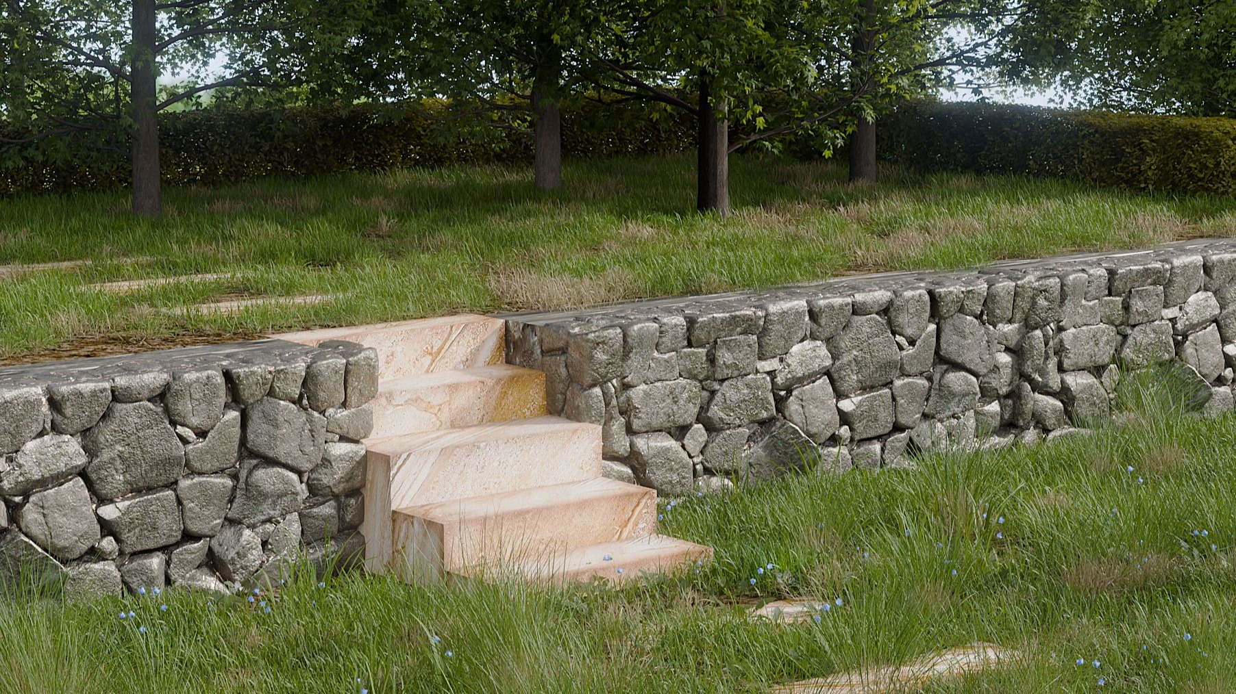 Blender 户外草地场景 附工程