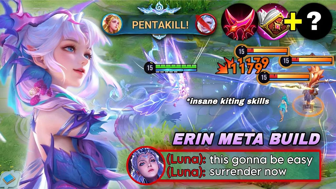 PENTAKILL! TOP ASIA ERIN HYBRID BUILD AGAINST META JUNGL