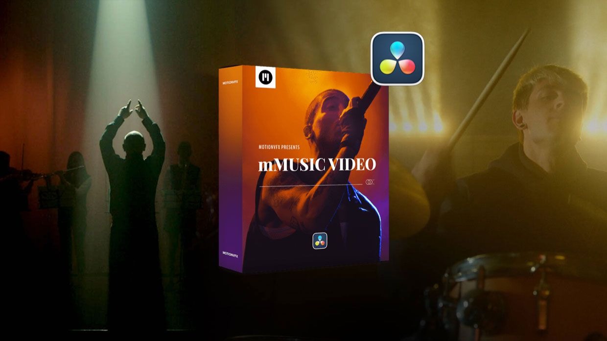 达芬奇/FCPX插件-短视频音乐MV宣传文字标题转场预设特效包装