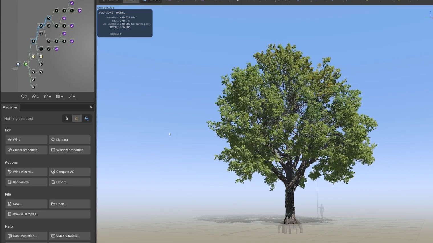 Blende+SpeedTree！制作电影动漫树 ！