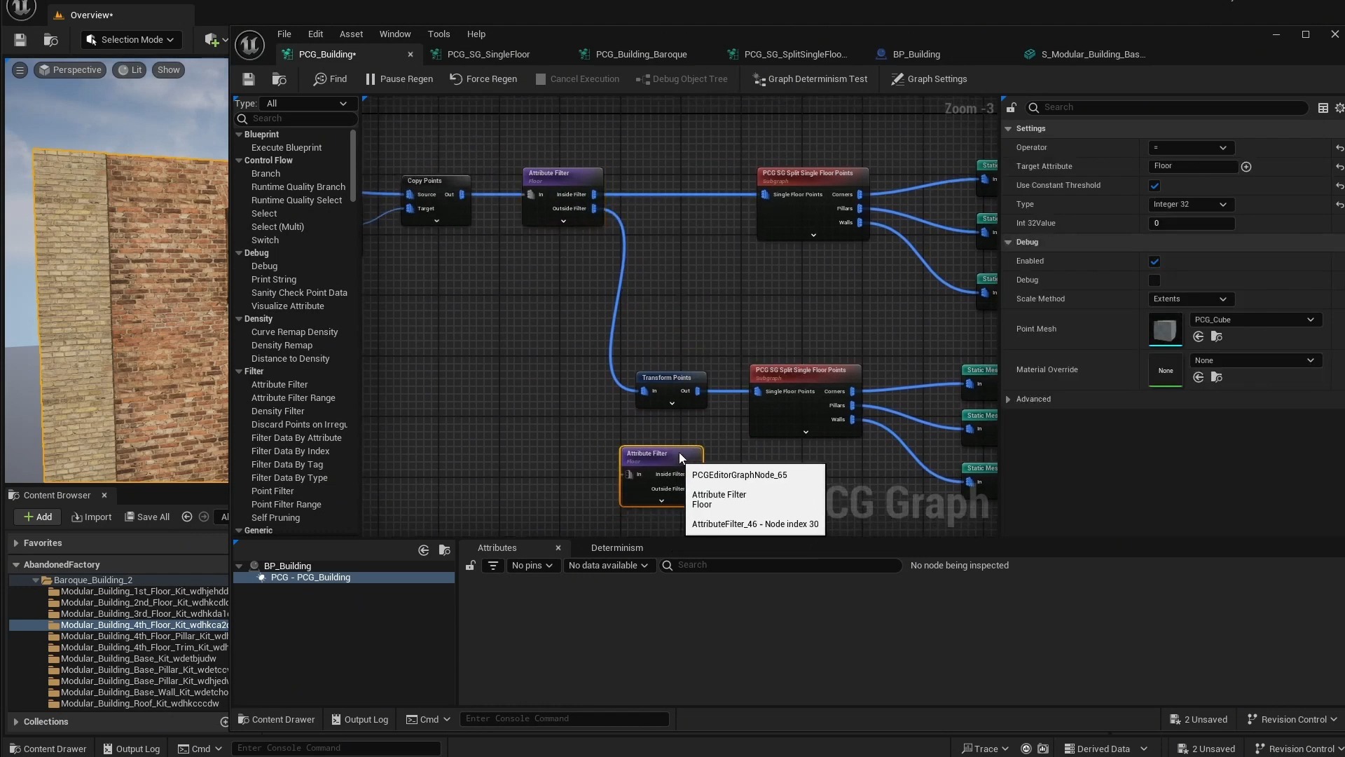 在虚幻引擎 5.4 中创建逼真的 PCG 建筑-p2