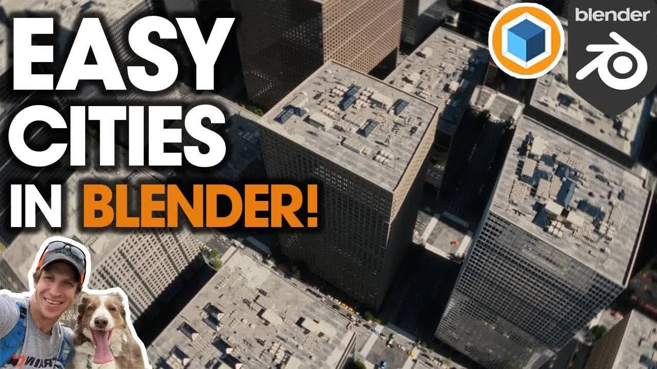 【中字】Blender 使用City Generator插件快速制作城市