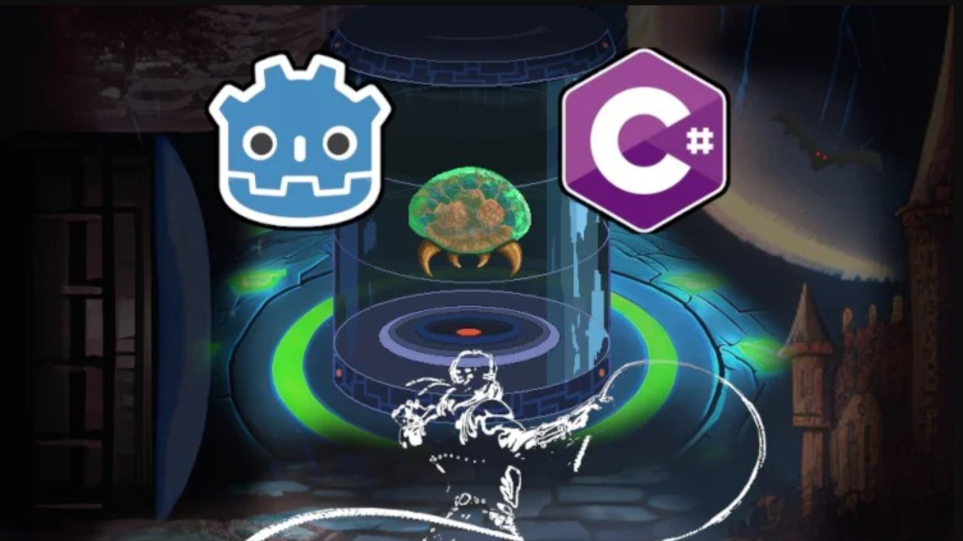 「中英字幕」Udemy - Godot+C#终极银河战士恶魔城开发者指南