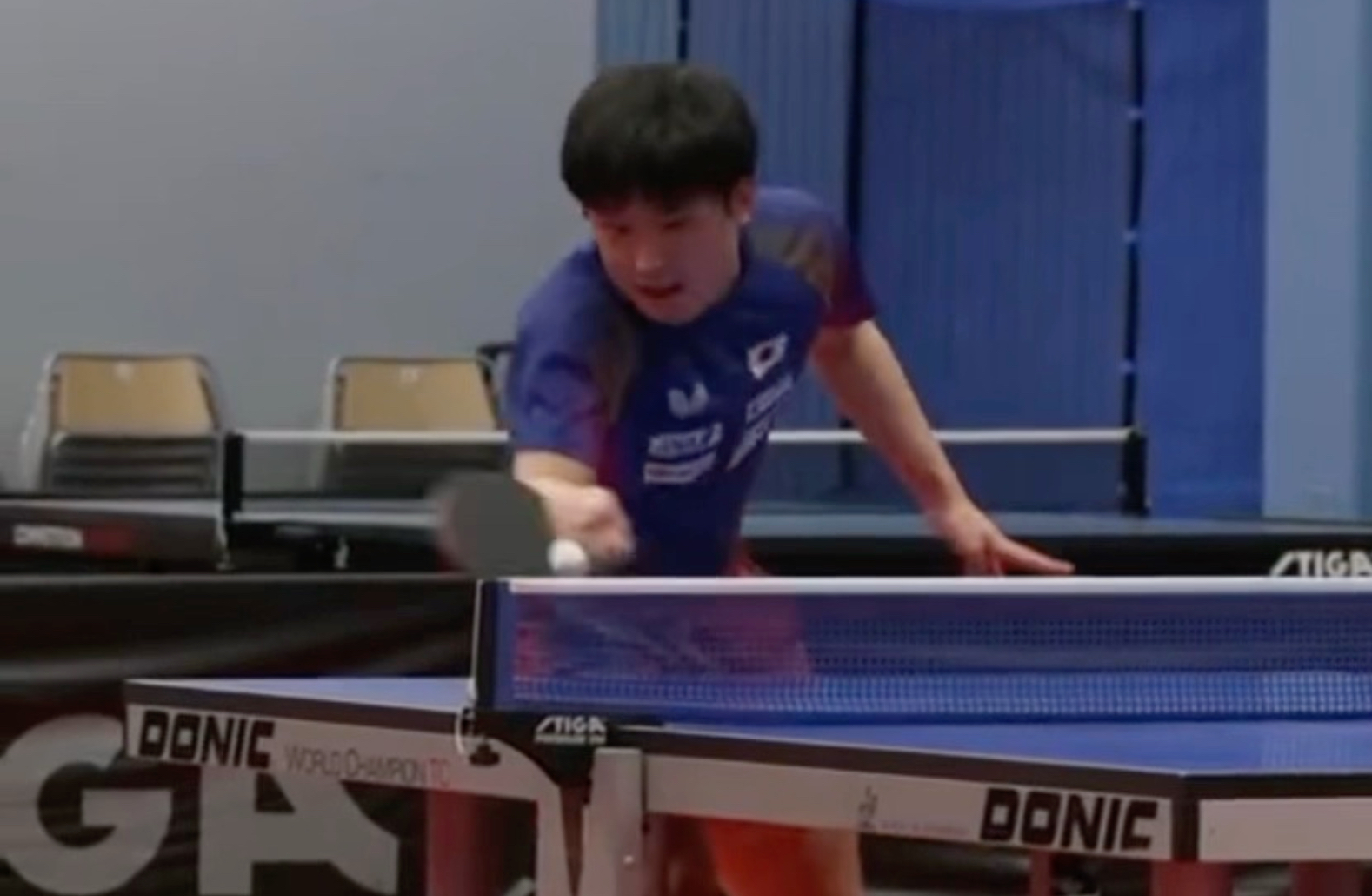 【乒乓】张本智和瑞典大满贯赛前训练