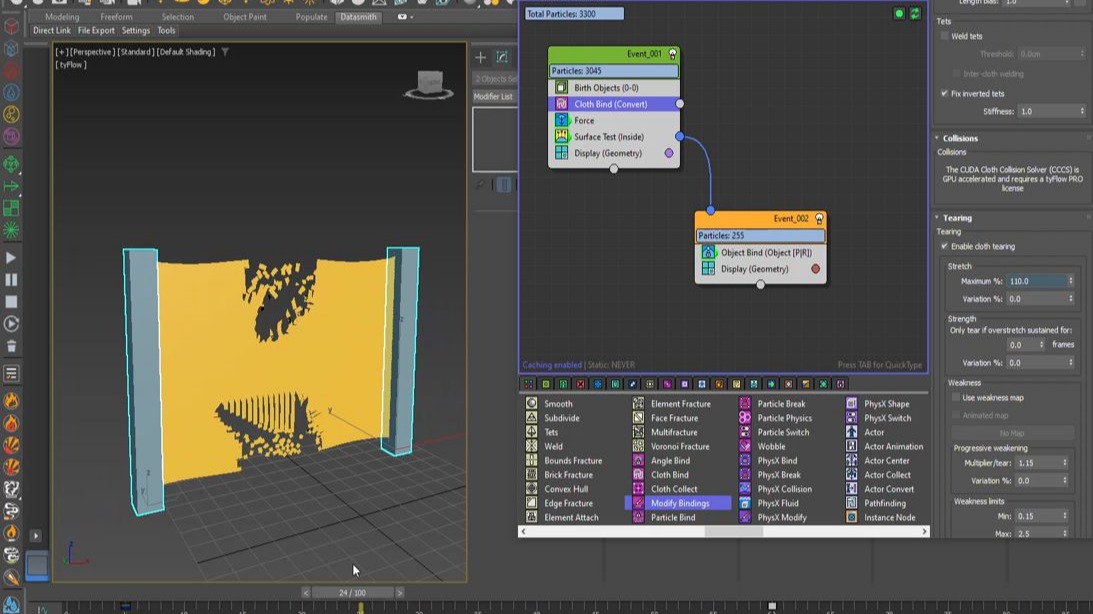 E5 - Lecture 24 Tearing Cloth Simulations for Dramatic V