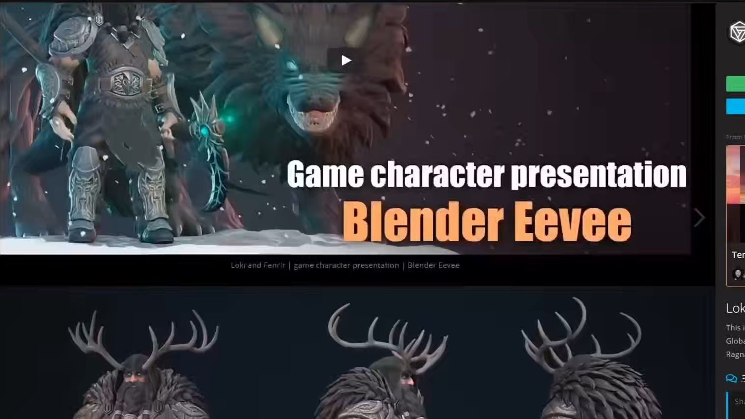 【中文字幕】Blender风格化游戏模型纹理制作视频教程