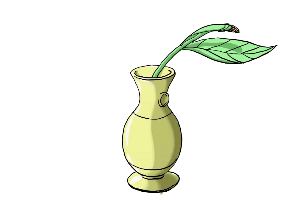 天生会画-简单花瓶