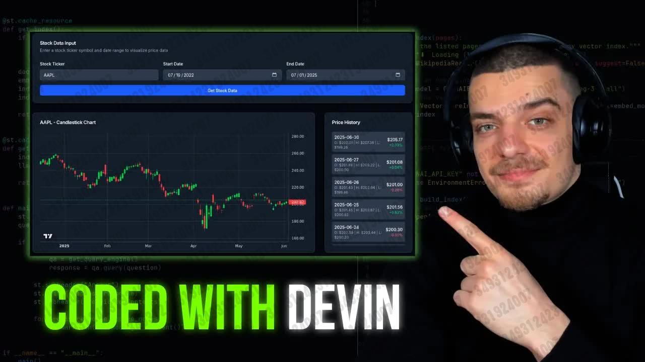 2025.07.01 【NeuralNine】我尝试使用Devin AI构建财务仪表