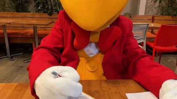 多邻国用英语和我说话，他看起来多漂亮。