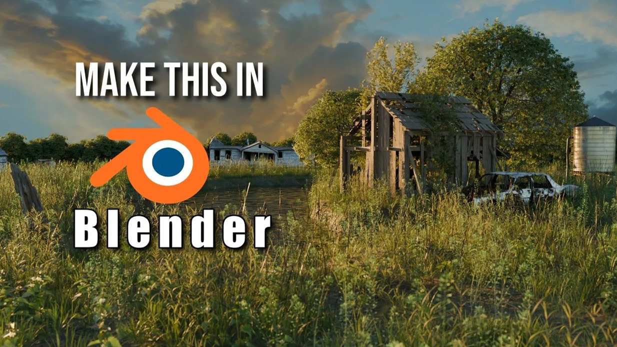 Blender废弃农场搭建