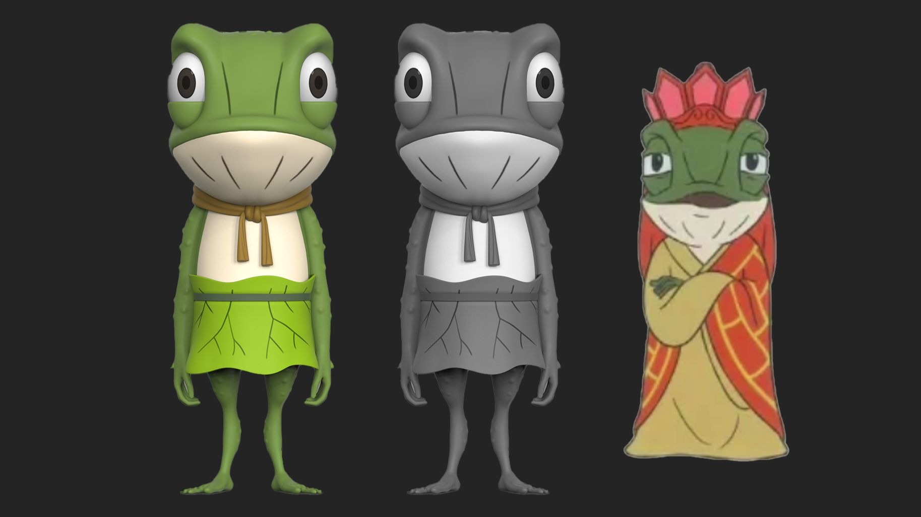 【zbrush雕刻】浪浪山青蛙精模型制作！简单轻松学习建模案例