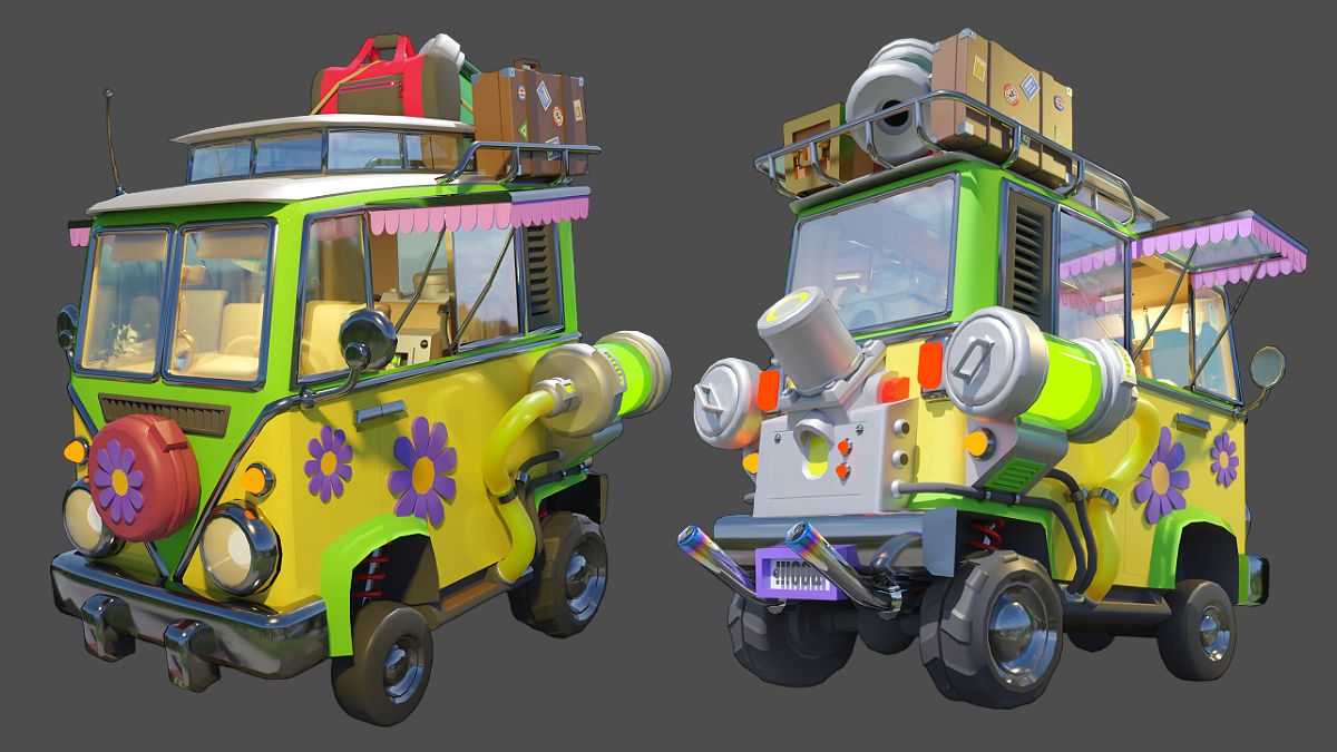 【3DMAX教程】风格化卡通小汽车模型制作，轻松学会游戏场景载