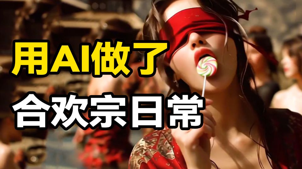 【AI视频】我用AI做了合欢宗日常，沉浸体验！手把手教学，带你掌握