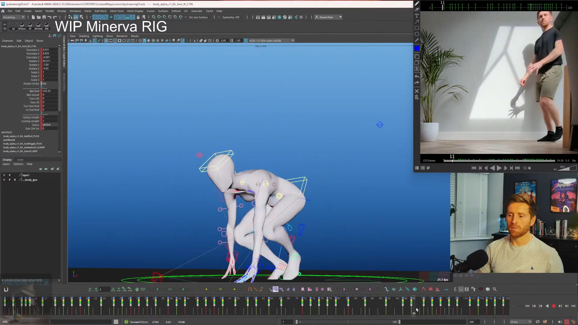 身体力学Blocking动画工作流程 05
