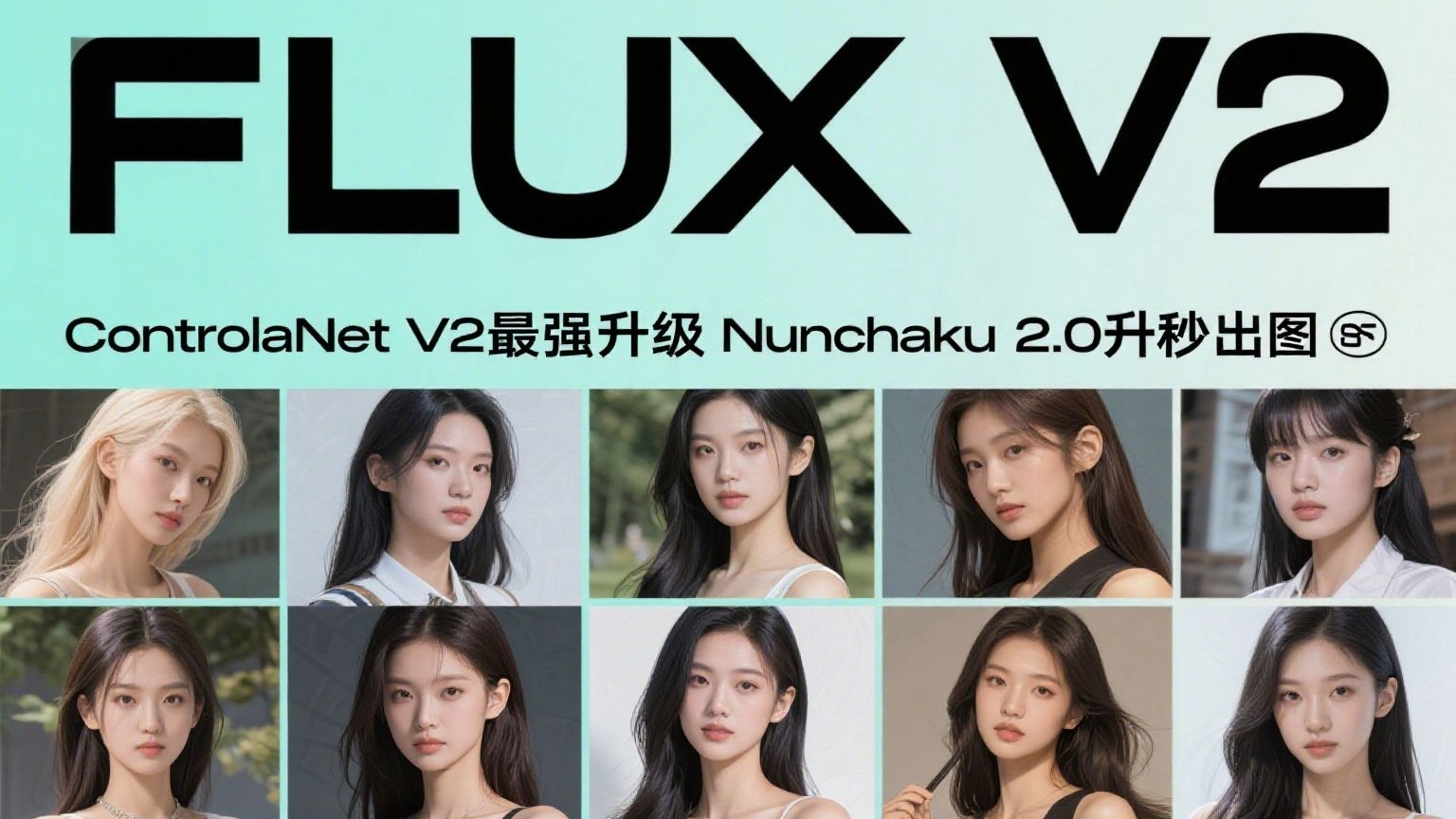 王炸！！Flux的ControlNetV2联合模型+Nunchaku2.0神技炸场！一秒出