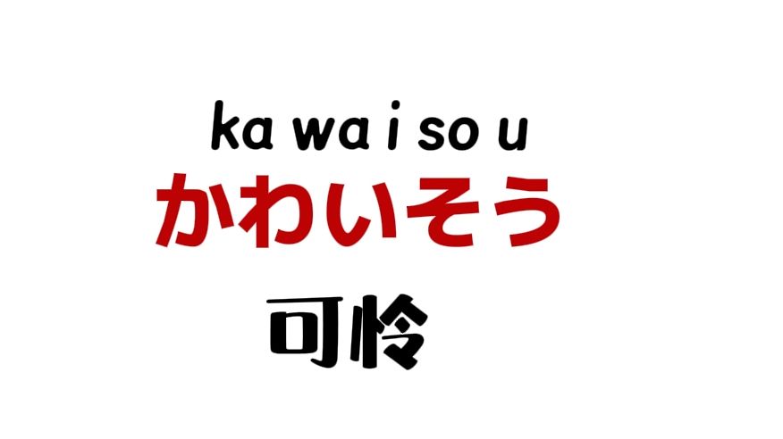 每天学一句日语：可怜